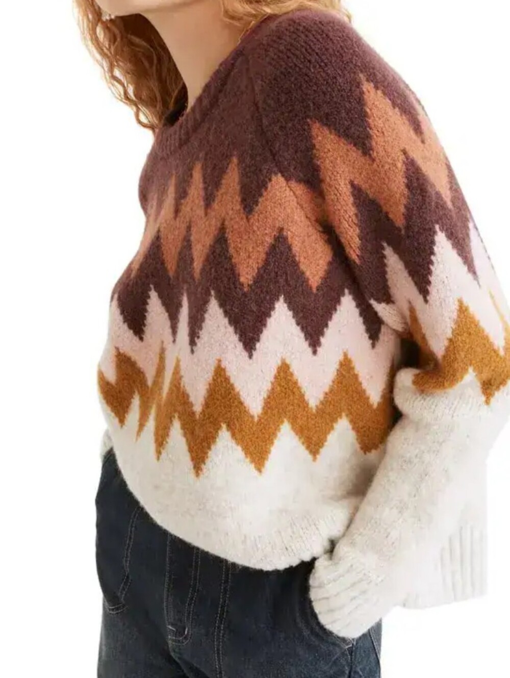 Madewell Delwood Fair Isle Crewneck Pullover Sweater XL